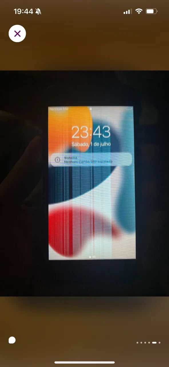 Iphone 7 com defeito na tela - Foto 5