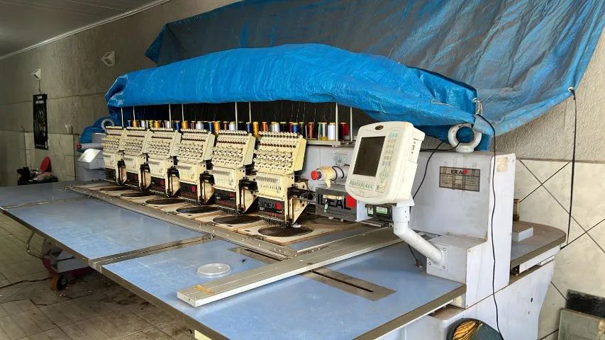 MAQUINA DE BORDADO 6 CABEÇAS 12 LINHAS SEGUNDA LINHA BARUDAN - Foto 5