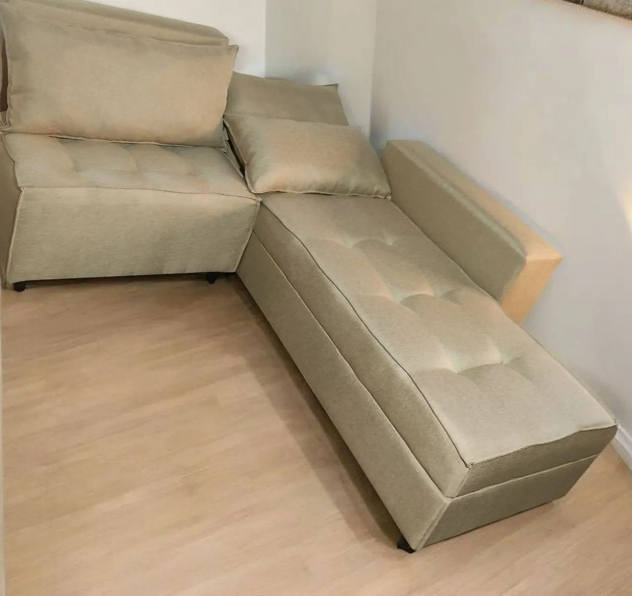 Sofá de módulo em LINHO.Entrego grátis dependendo onde. - Foto 3