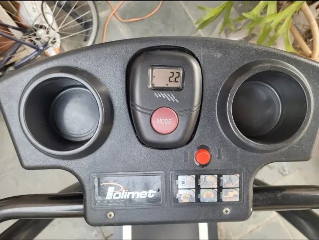 Esteira Elétrica Polimet Ep-1600 Dobrável Preta - Foto 2