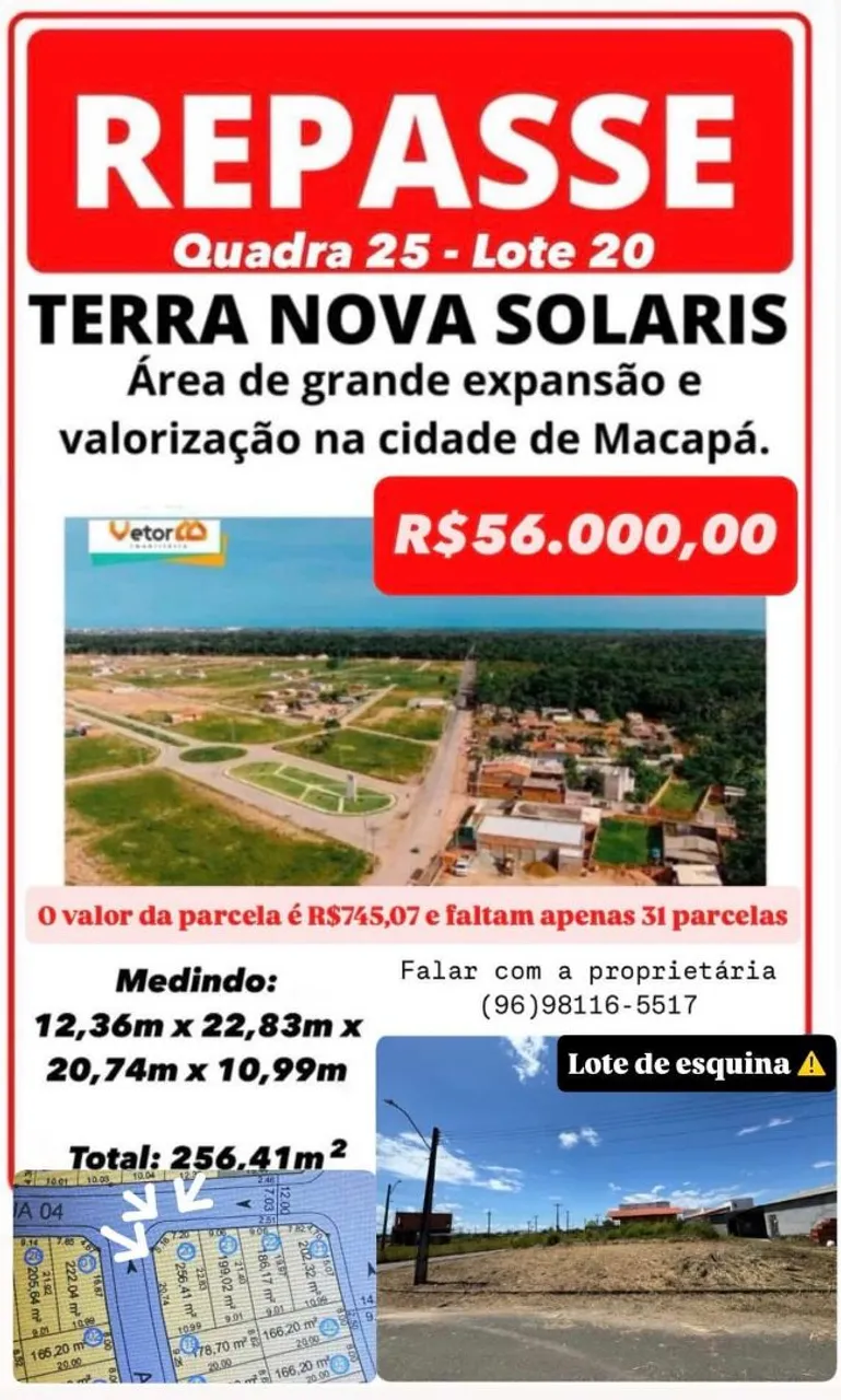 Repasse Terra Nova SOLARIS L20/Q25