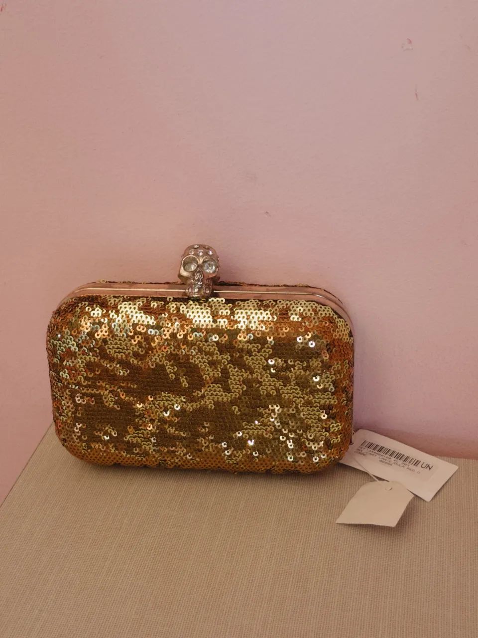 Bolsa carteira dourada  - Foto 4