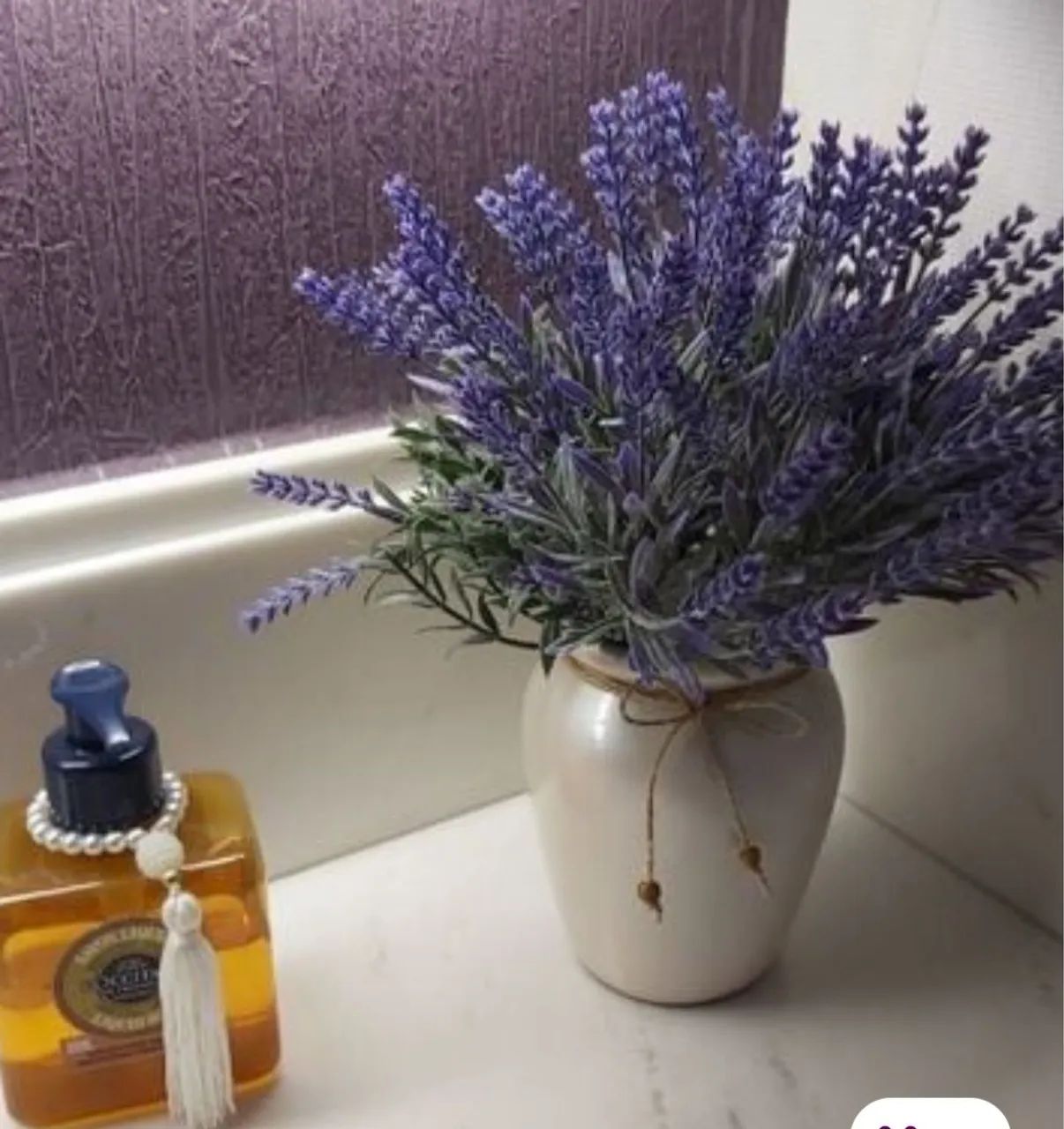 Vaso de lavanda artificial  - Foto 3