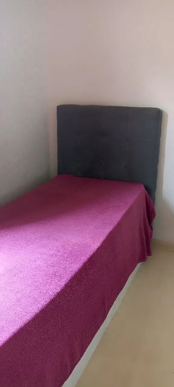 Cama box+ colchão de solteiro 