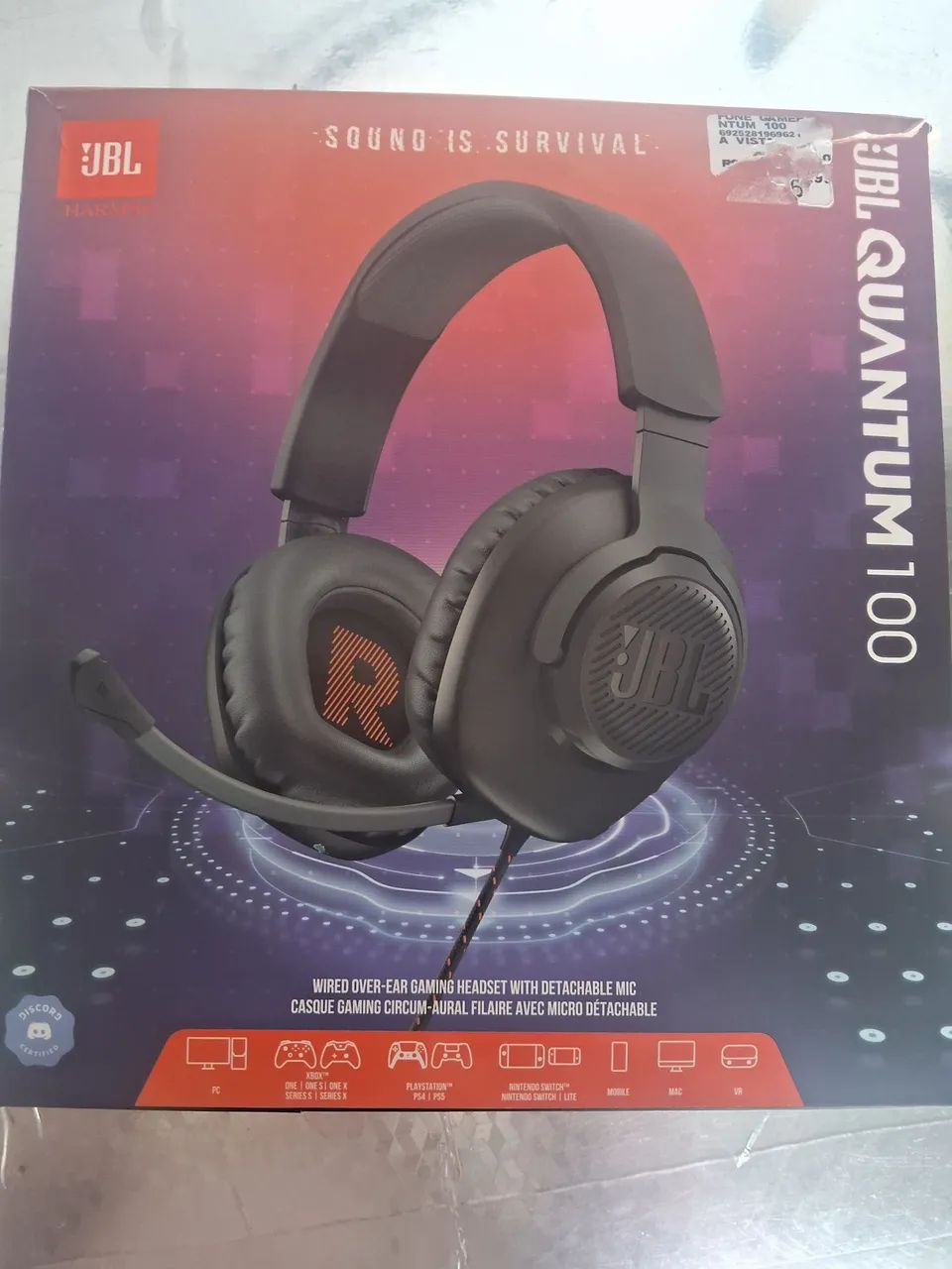 Fone de ouvido JBL