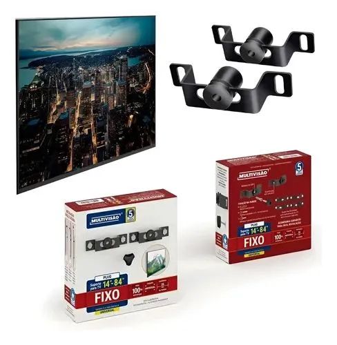 Suporte fixo para tv multivisao 