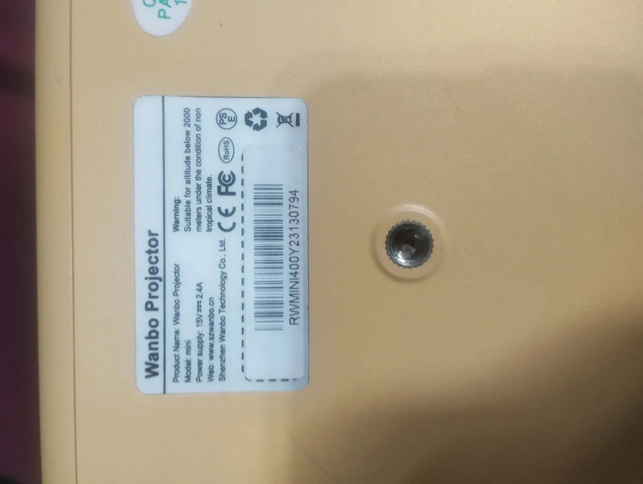 Projetor xiaome wambo x1 mini led 10.000 lumis - Foto 2