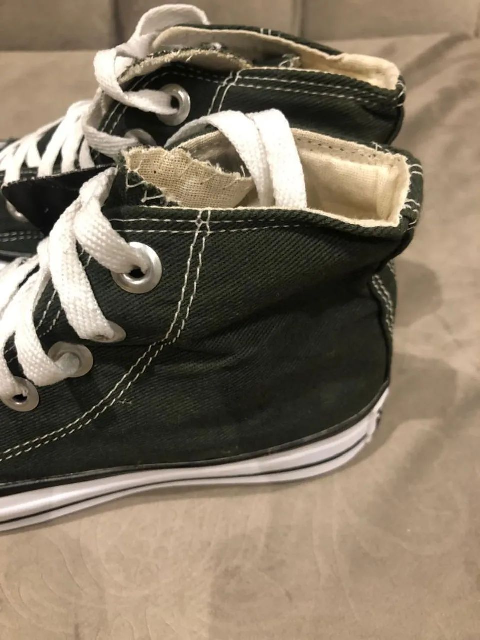 Tenis All Star verde militar - Foto 2