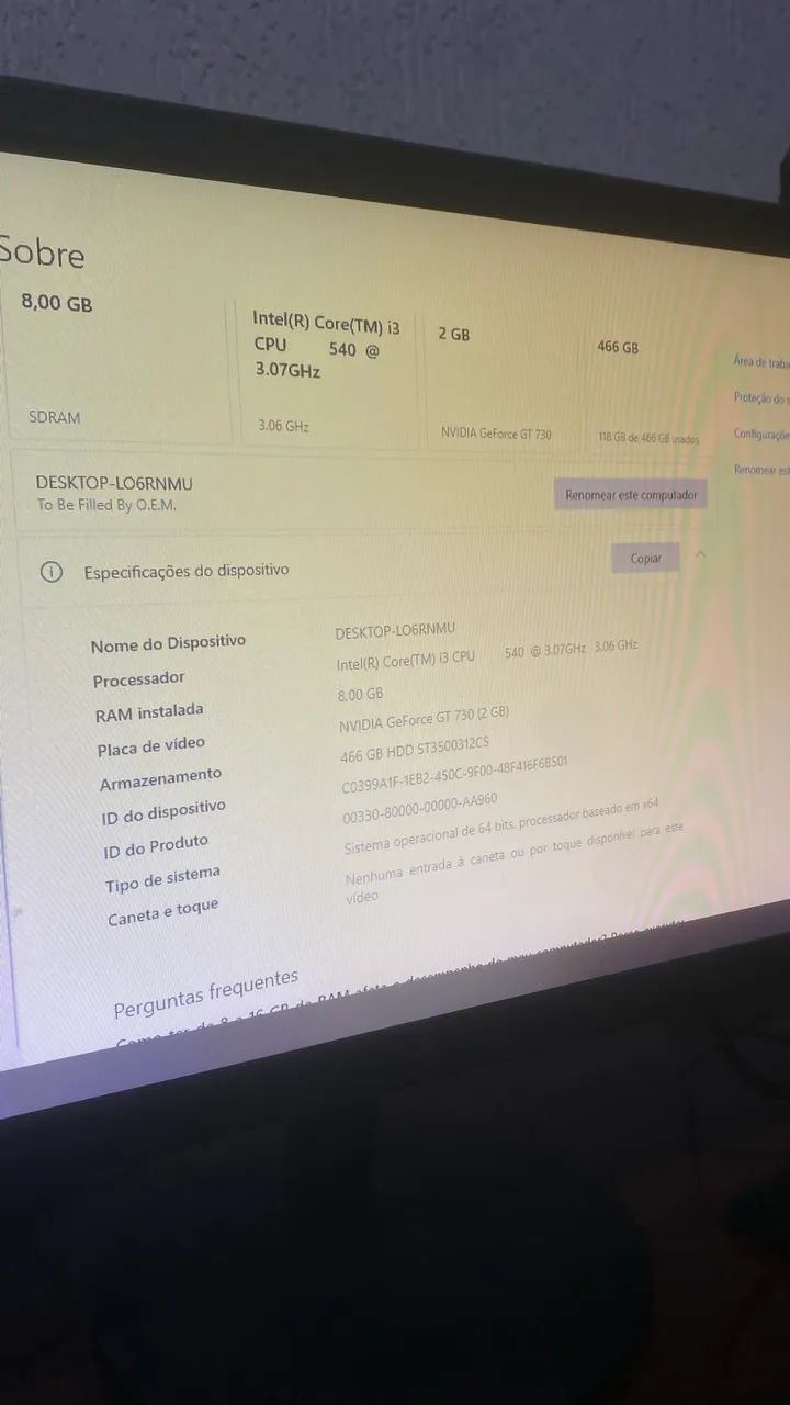 cpu gamer intel core i3 8gb ram 500gb hd - Foto 2