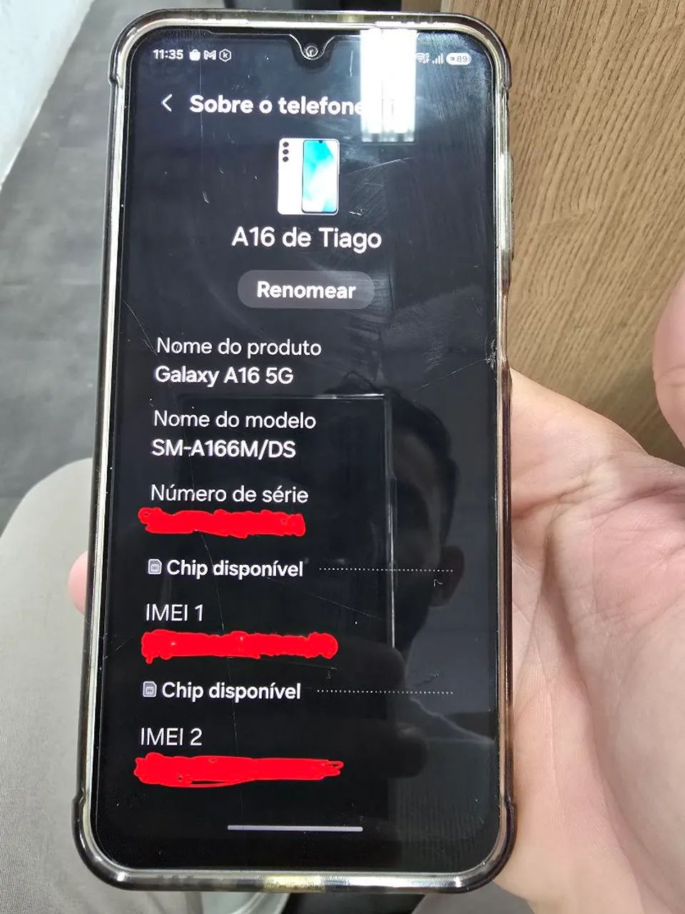 Smartphone Samsung A16 5G 256GB cor Cinza - Foto 3