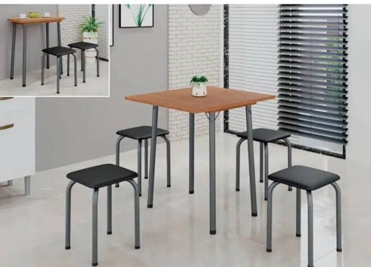 Luana Folding Table with 4 Stools64994316243585121