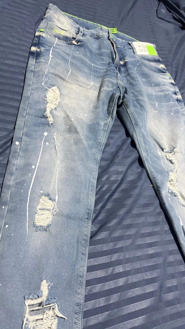calca jeans jogador clara - Foto 2