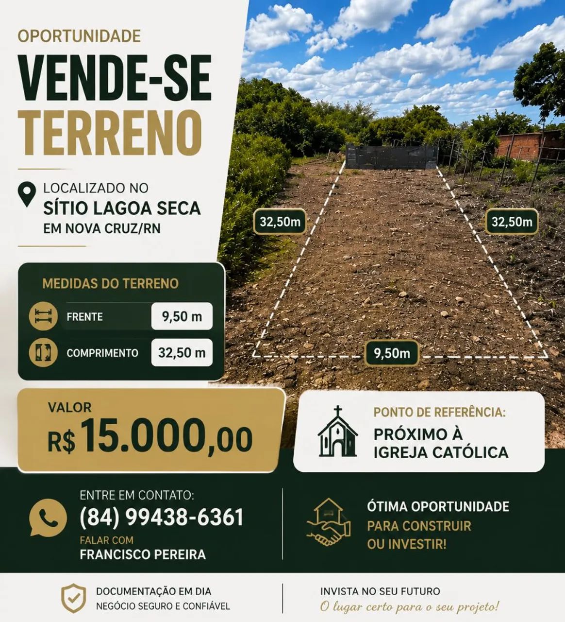 TERRENO EM LAGOA SECA 