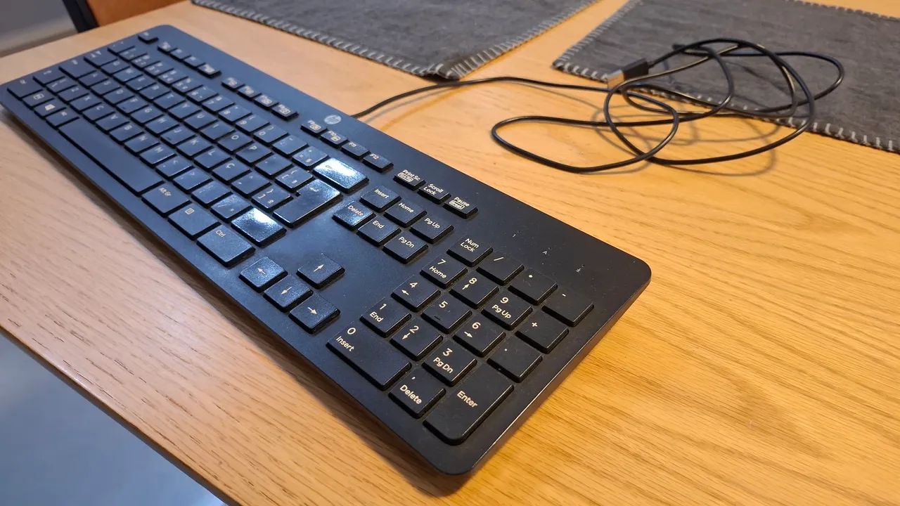 Teclado de escritório usado hp - Foto 3