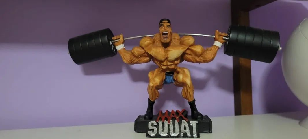 Boneco De Musculação Exercício Agachamento Max Squat