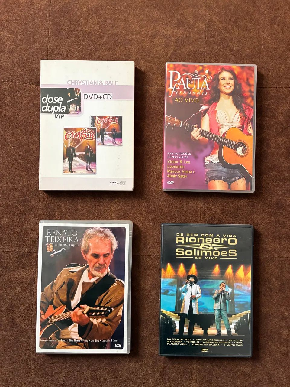 Kit DVD sertanejo - 04 unidades 