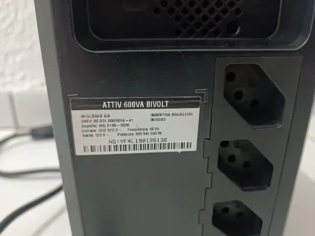 Nobreak Intelbras Attiv 600va-bi Cor Preto