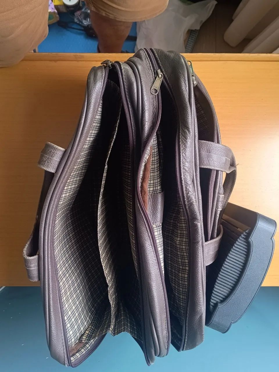 Maleta/bolsa de couro - Foto 4