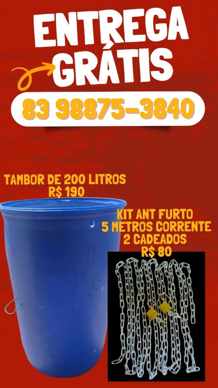 Free delivery to Greater João Pessoa