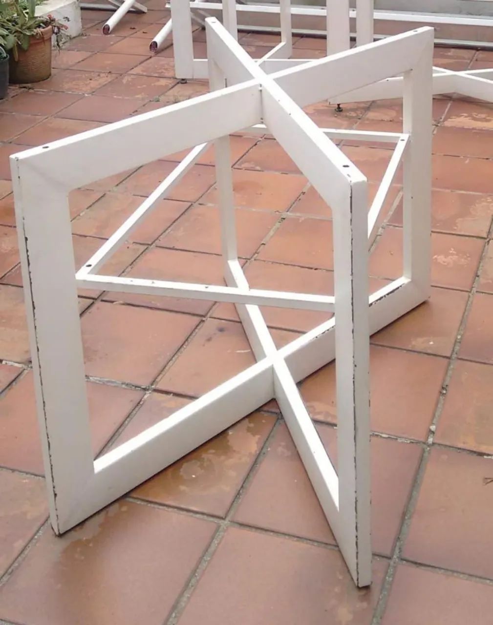 Base para mesa ferro galvanizado - Foto 4