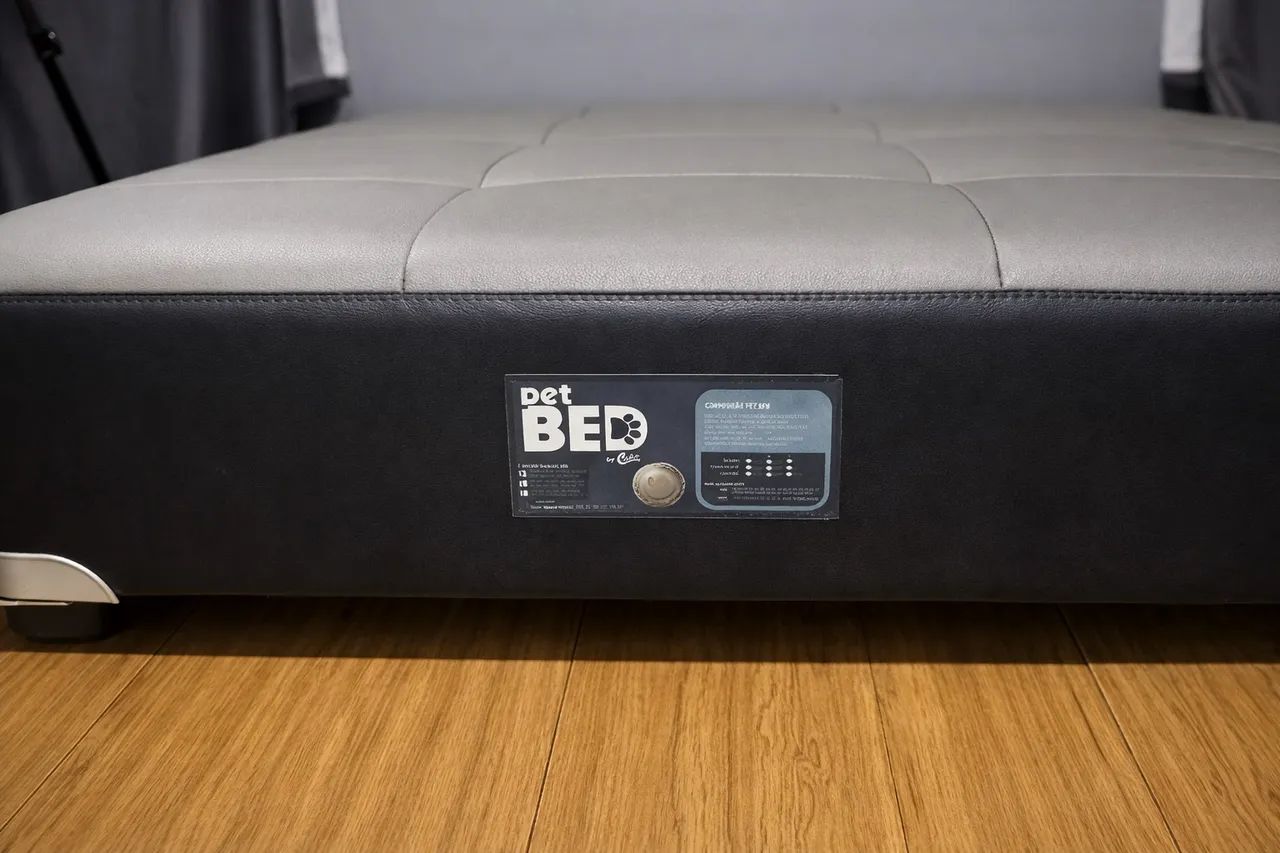 Cama Pet Castor Cinza/Preto 80x60x19 - Foto 3