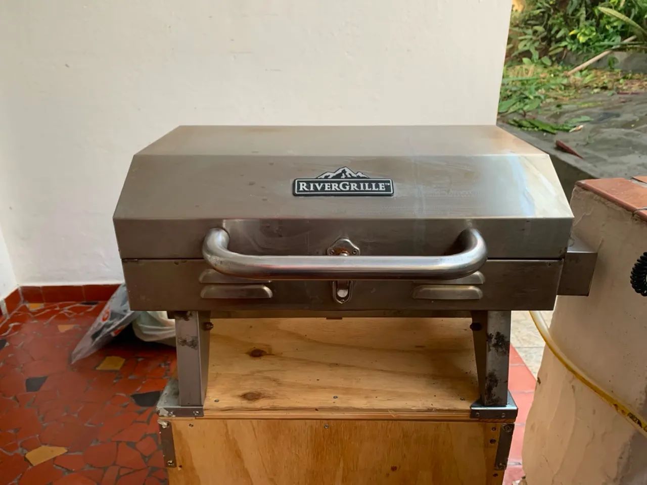 Churrasqueira a Gás RiverGrille Inox com Tampa - Ótimo Estado - Foto 5