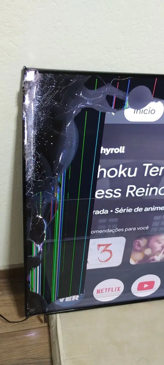 TB de 65 polegadas (tela quebrada)