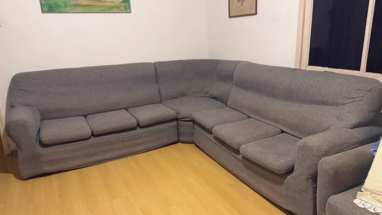 Sofá modular em L - 3 peças 