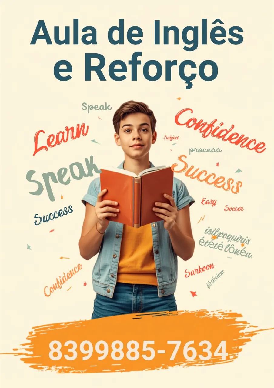 Aula e Reforço inglês 