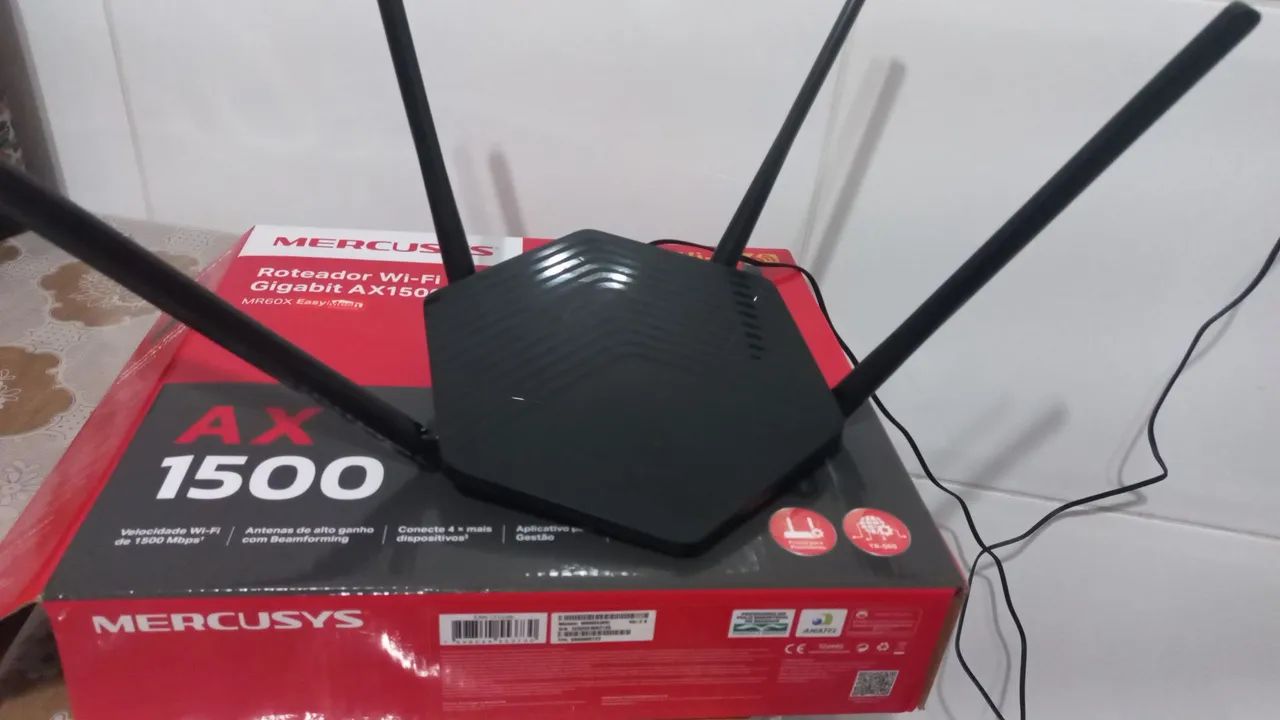 Roteador Mercusys - Wi-Fi 6 - Gigabit AX 1500 - Foto 2