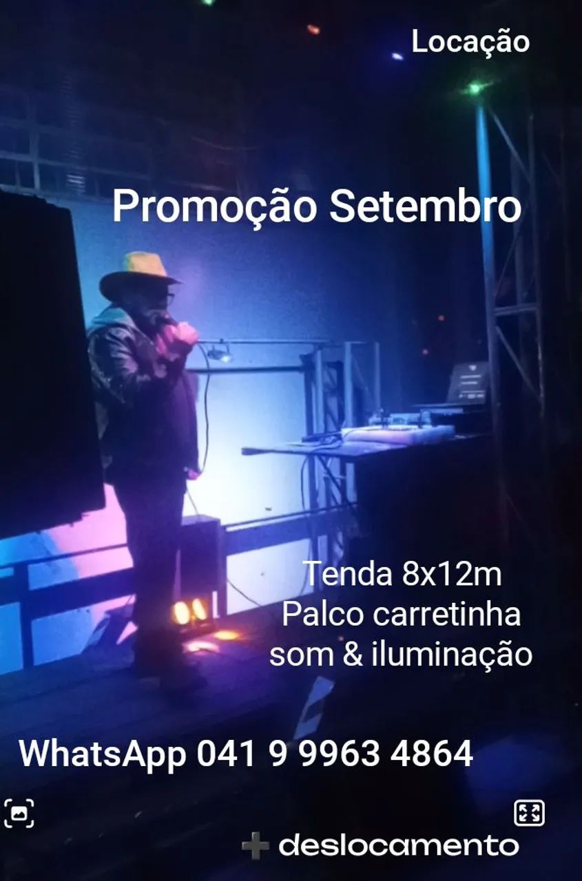 Palco Tendas sonorização  - Foto 2