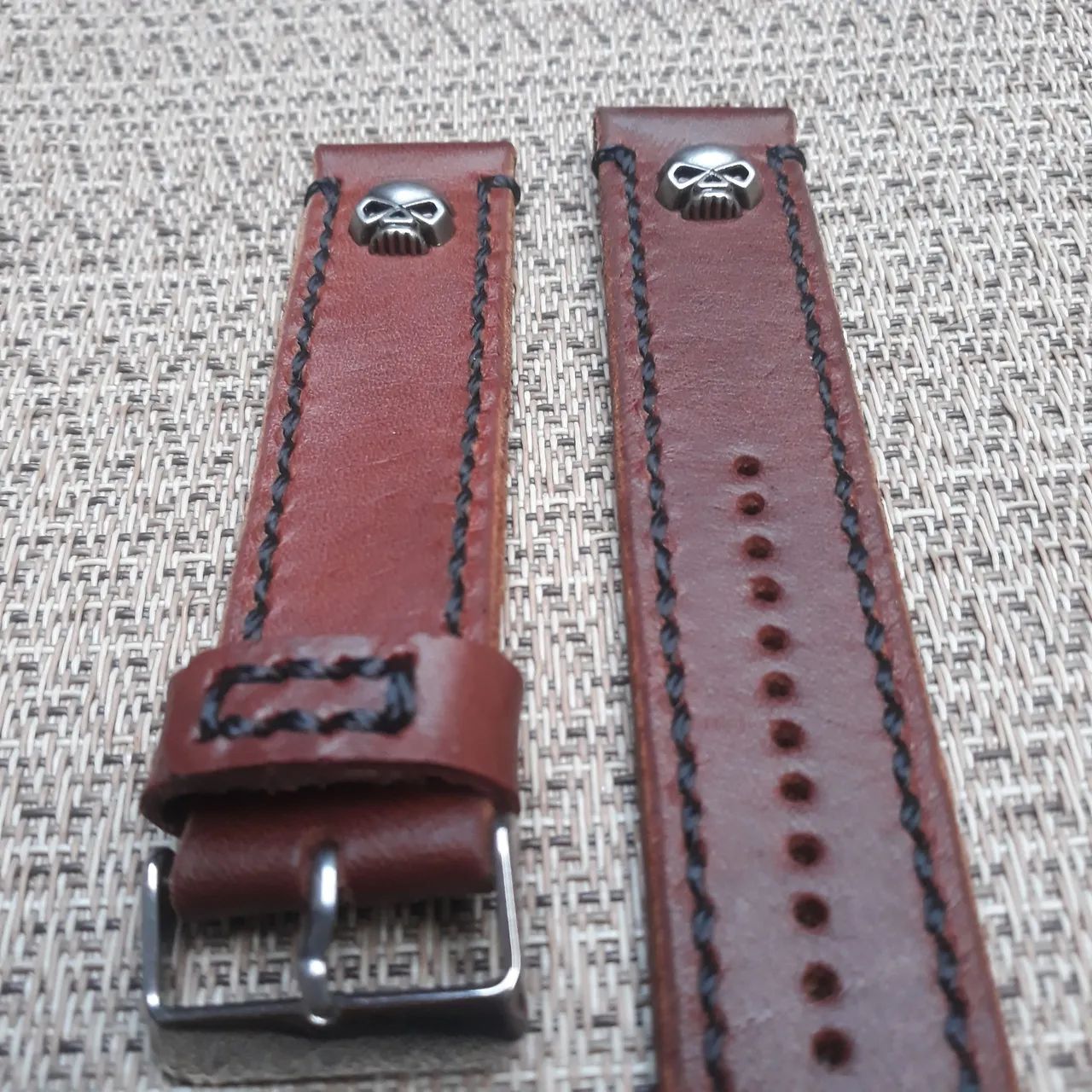 Pulseira de relógio em couro