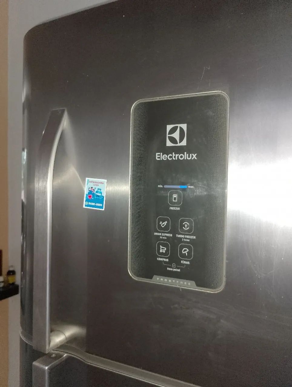 Geladeira Electrolux 433l.Defeito: Compressor 