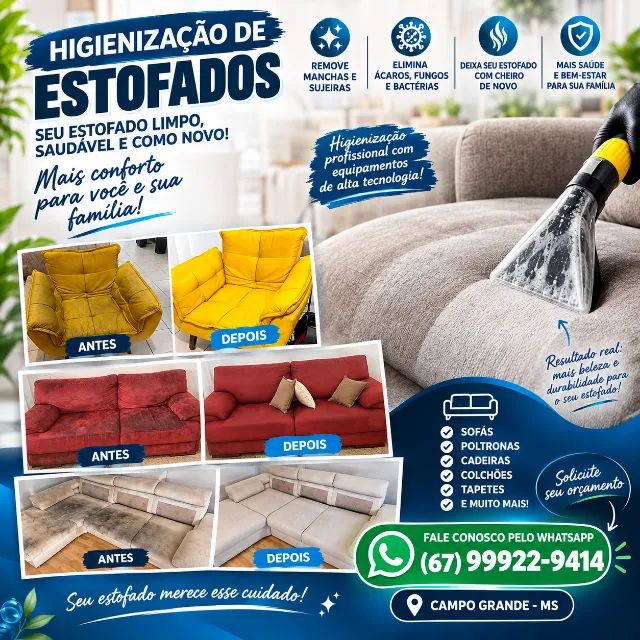 Sofa Sujo? Limpeza Sofa - Foto 2