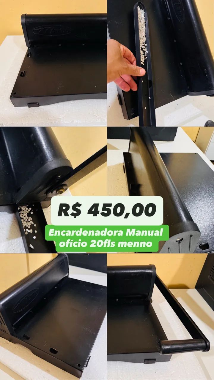 Encadernadora Manual ofício 20fls Menno