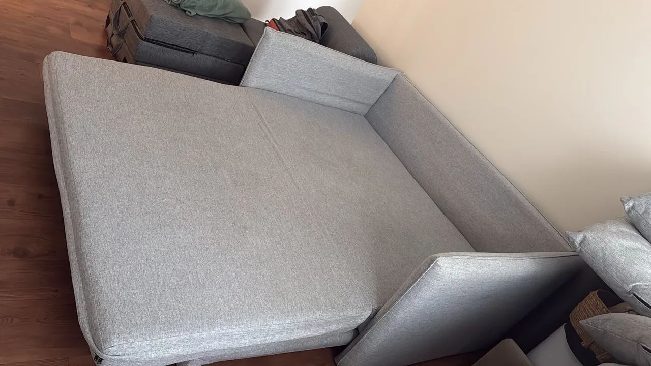 Sofá Cama linho Cinza Ortobom - 2 lugares - Foto 5