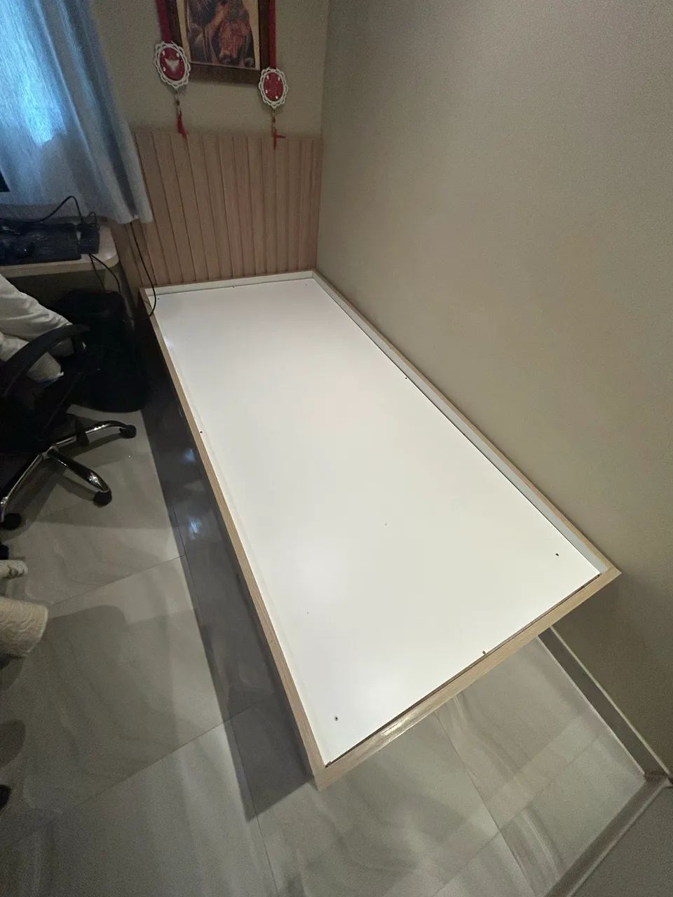 Cama de solteiro com bicama e gaveta - MDF (2 camas) - Foto 3