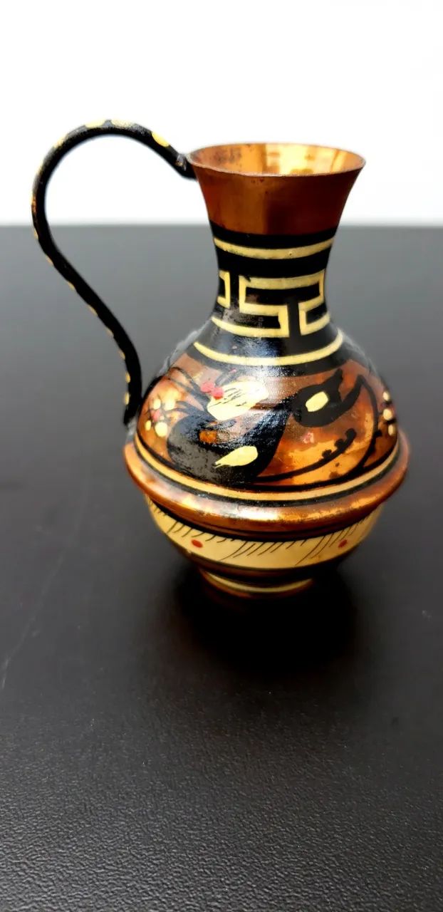 Vaso de Cobre Vintage Feito à Mão - Grécia - Foto 5