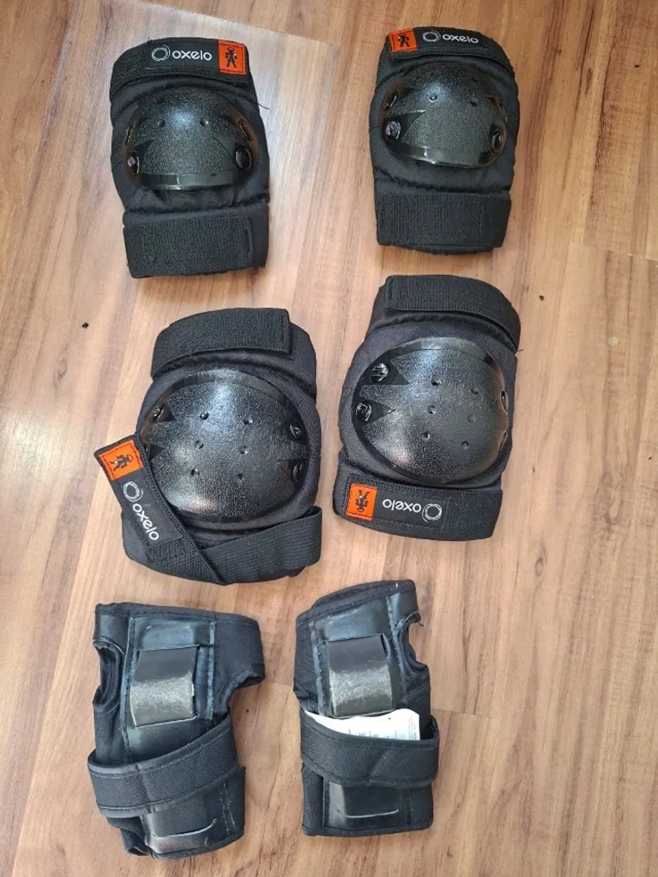 Patins Oxelo+Kit proteção e capacete - Foto 5