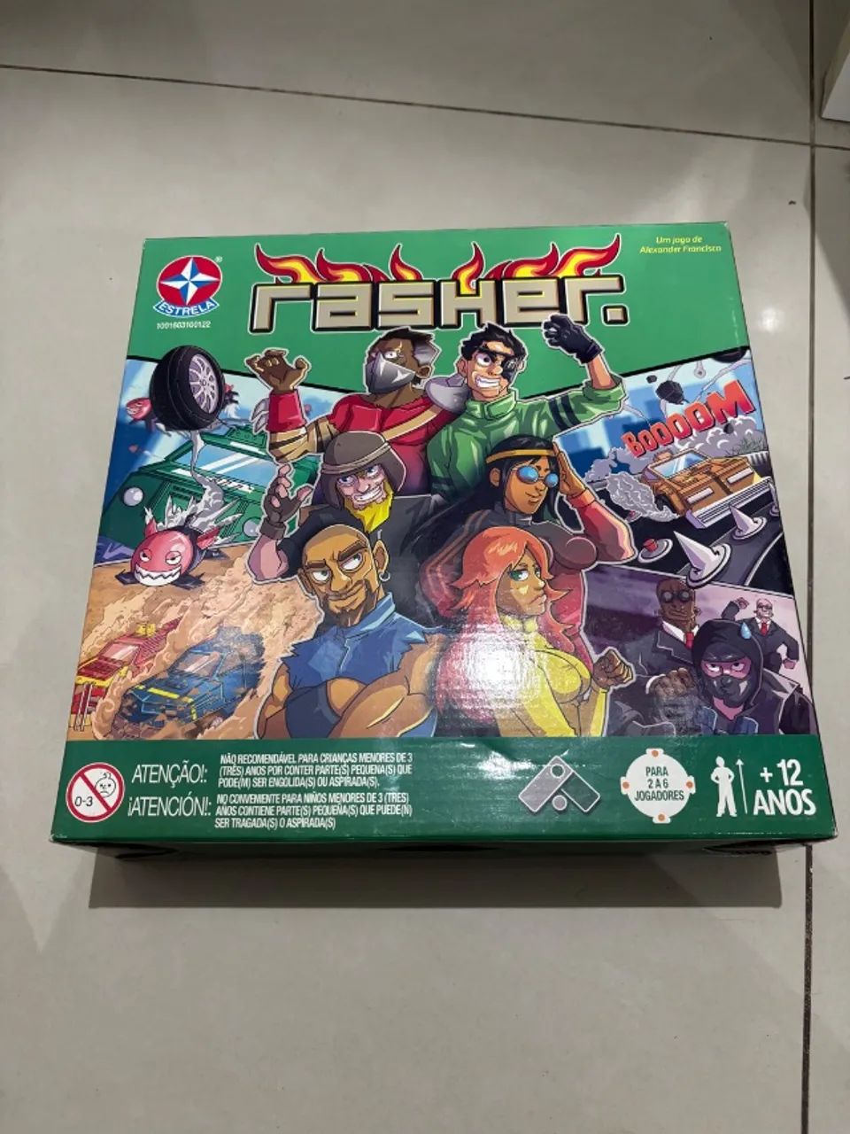 Jogo de tabuleiro rasher 