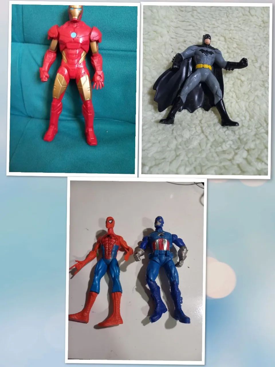 Bonecos Batman / Homem de Ferro e outros 