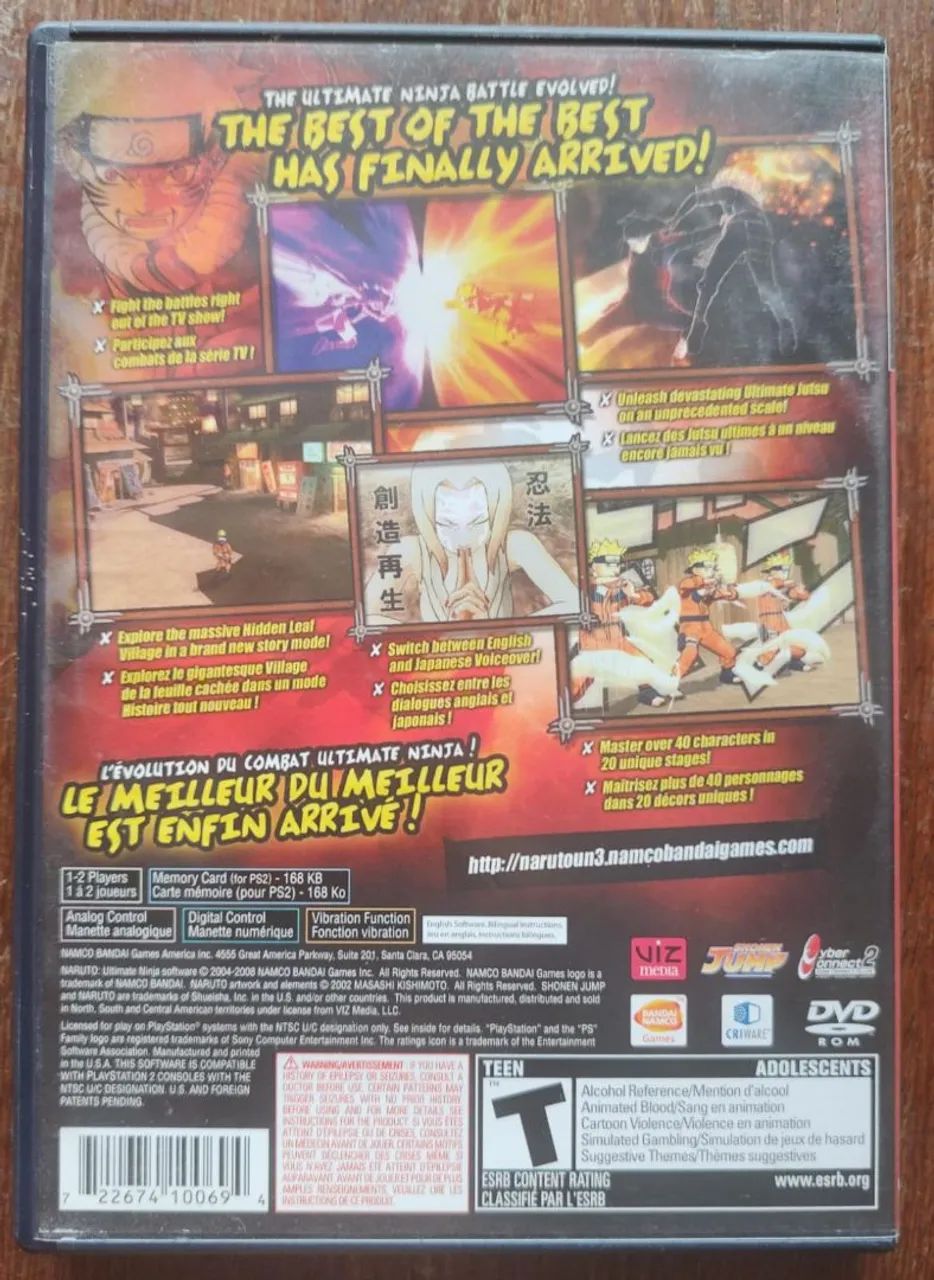 Naruto Ultimate Ninja 3 = R$: 300 - Foto 5