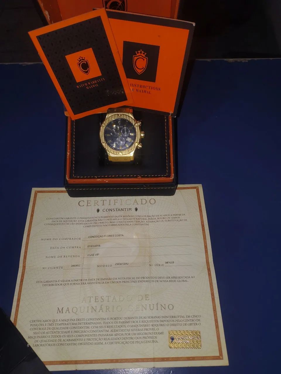 Relógio constantin de ouro - Foto 3