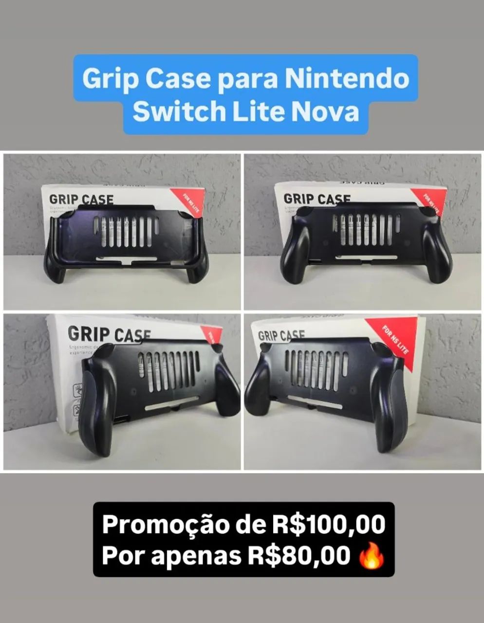 Grip Case para Nintendo Switch Lite Nova !!! - Foto 2