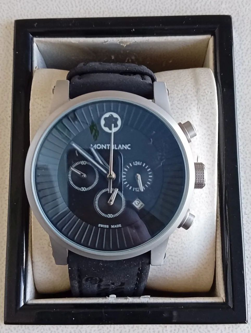 Relógio Montblanc preto quartzo