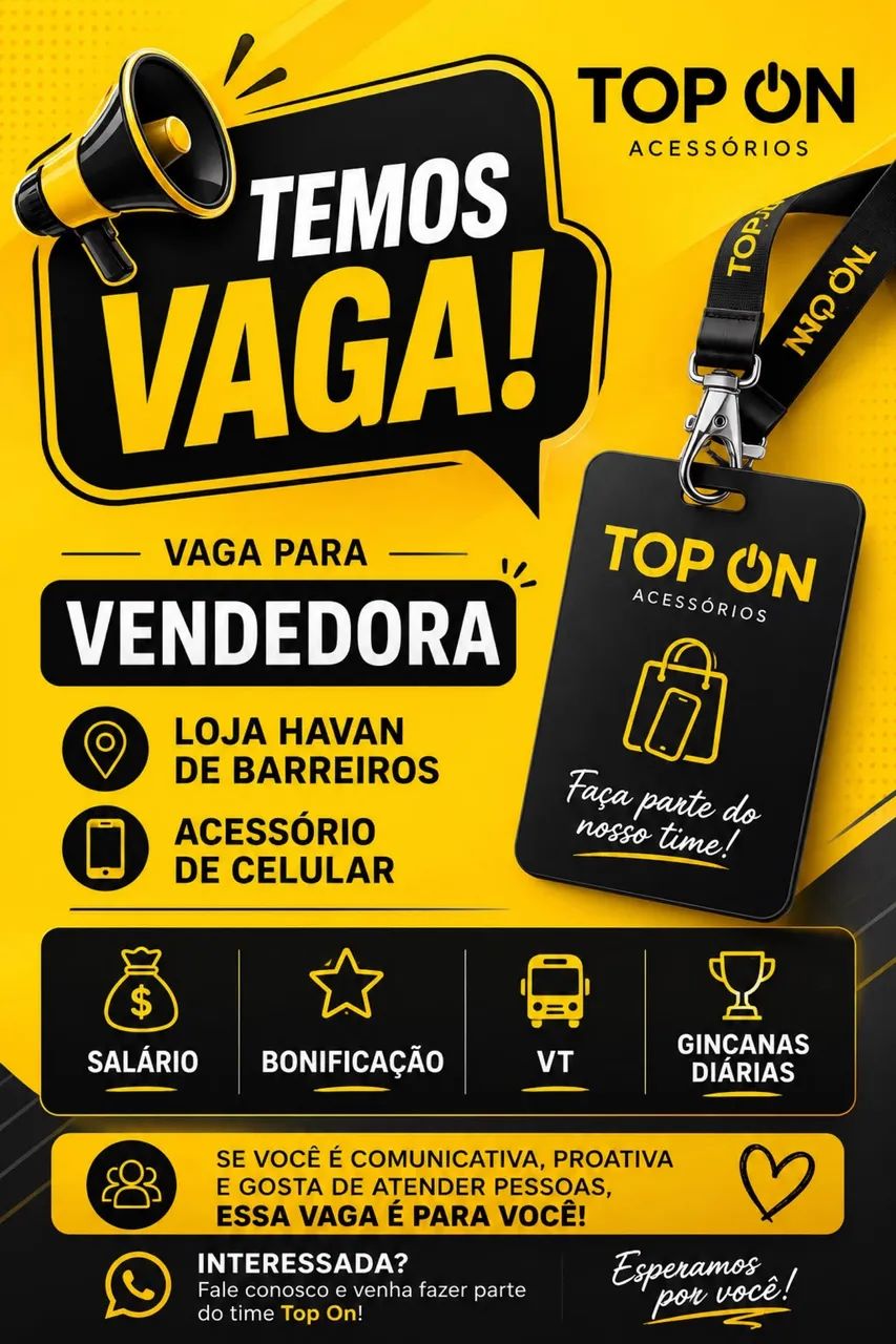 Vaga Vendedor (a)