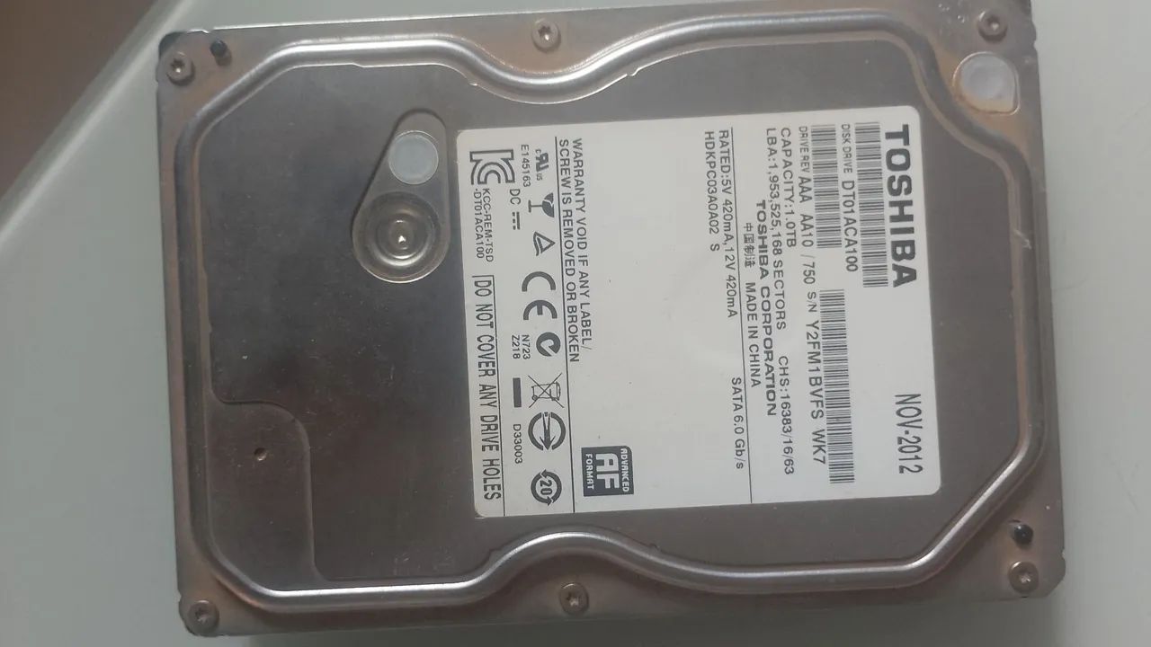 HDD 1Tera Toshiba 