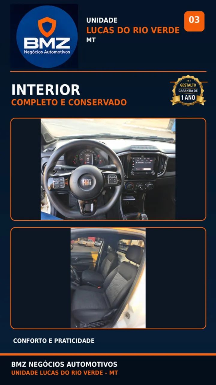 Fiat Strada Freedom 1.3 Flex 8V CS Plus 2022 - Foto 2