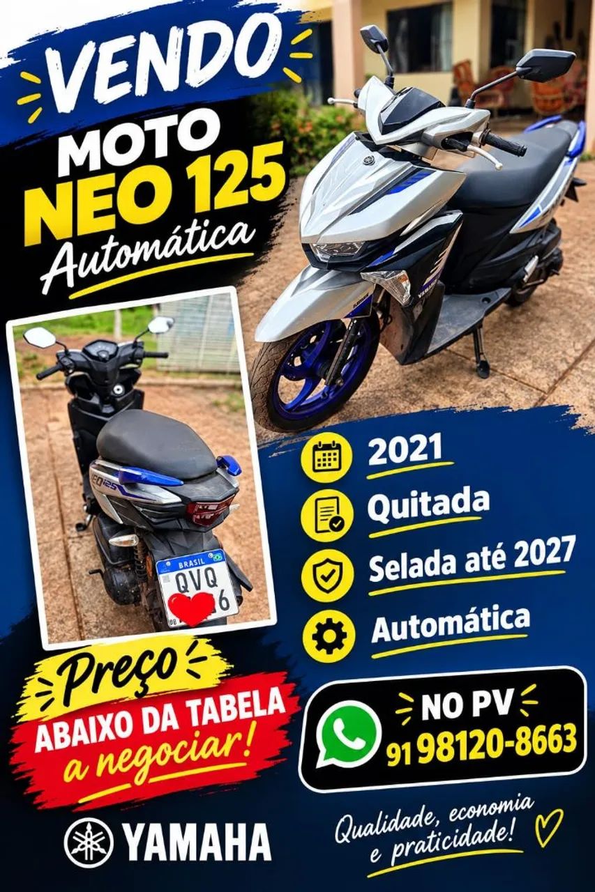 VENDO NEO 125 -AUTOMÁTICA 2021
