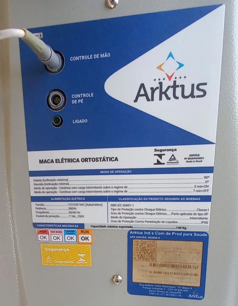 Maca Ortostática Elétrica  - Foto 2
